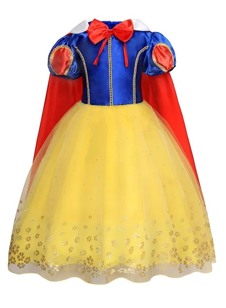 Brain Giggles Brain Giggles Snow White Cosplay Dress Costume for Girls - Medium - Image 2