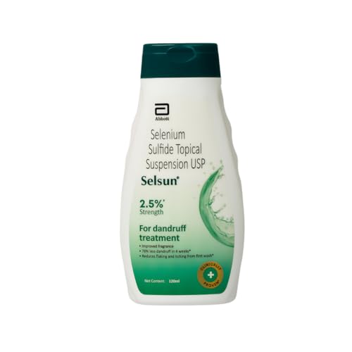 Selsun Abbott Suspension Anti Dandruff Shampoo for Men and Women, Clears Away Dandruff Flakes, Relieves From Excessive Oil, Relieves From Dandruff Related Itching- 120 ml - Image 1