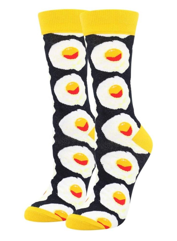 KASTWAVE Women's Girls Novelty Funny Crew Socks, Azonee 8 Pairs Crazy Cute Animal Food Design Socks Cotton, Girl's Gift - Image 4