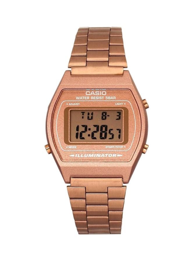 CASIO Women Vintage Water Resistant Digital Watch B640WC-5A - 39 mm - Gold - Image 1