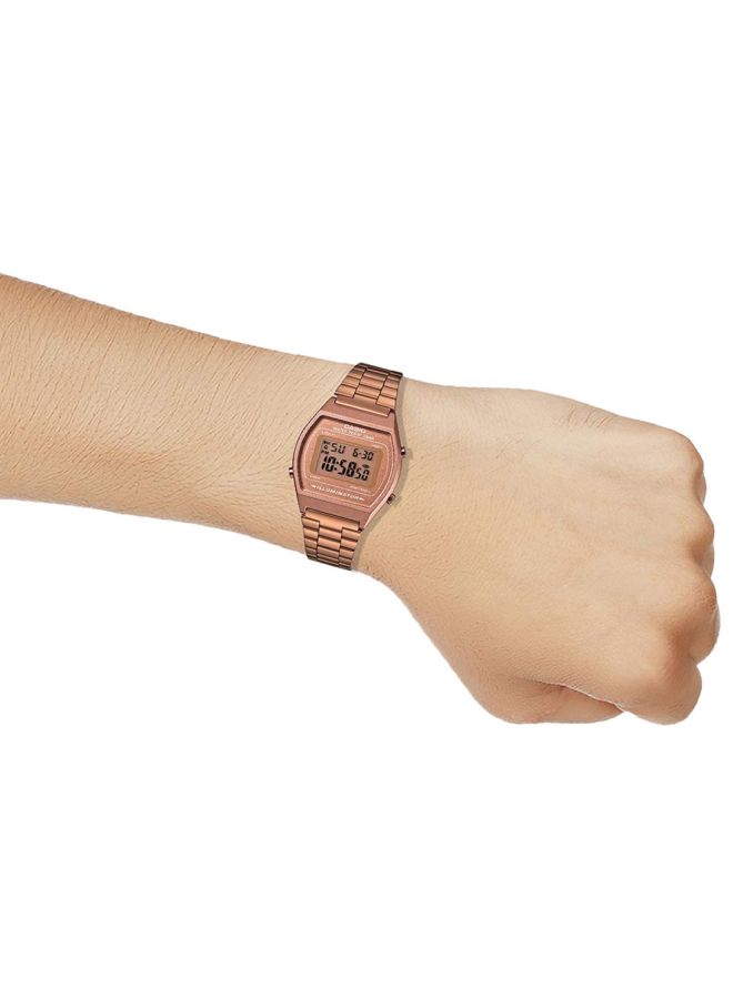 CASIO Women Vintage Water Resistant Digital Watch B640WC-5A - 39 mm - Gold - Image 5
