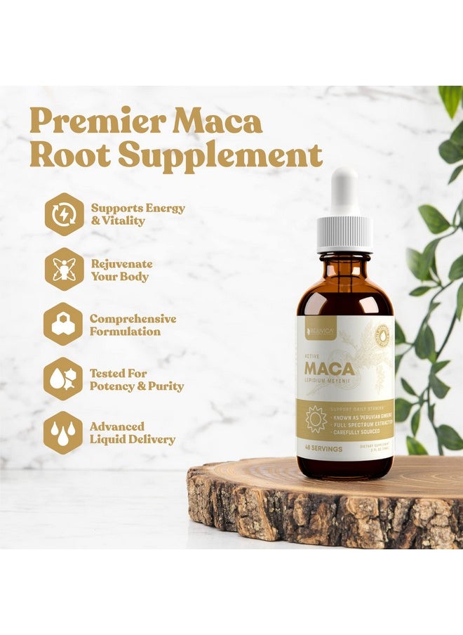 Rejuvica Health Active Maca - Advanced Maca Root Extract - Peruvian Ginseng - Liquid Delivery for Better Absorption - Supports Energy & Vitality