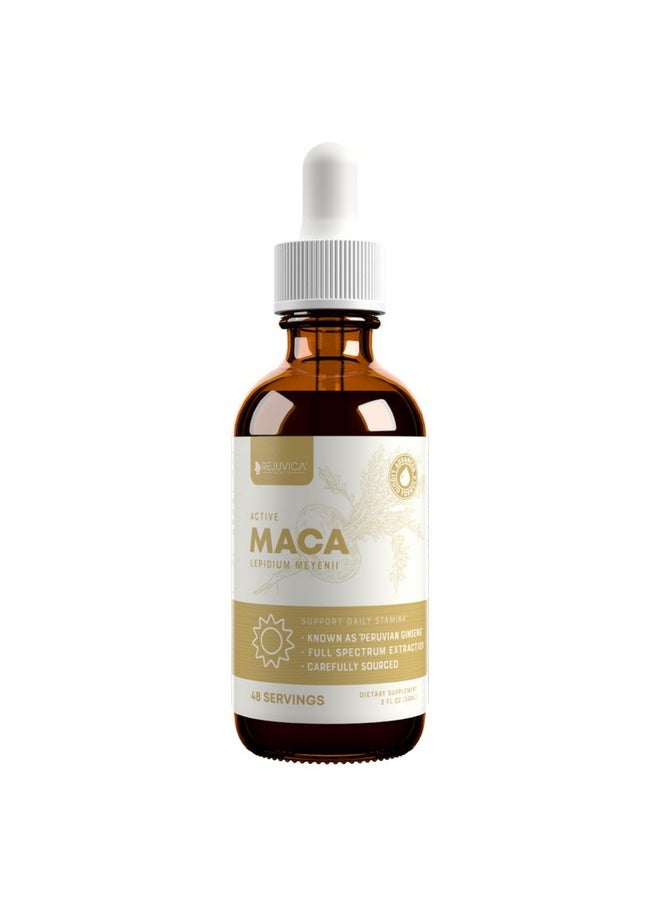 Rejuvica Health Active Maca - Advanced Maca Root Extract - Peruvian Ginseng - Liquid Delivery for Better Absorption - Supports Energy & Vitality