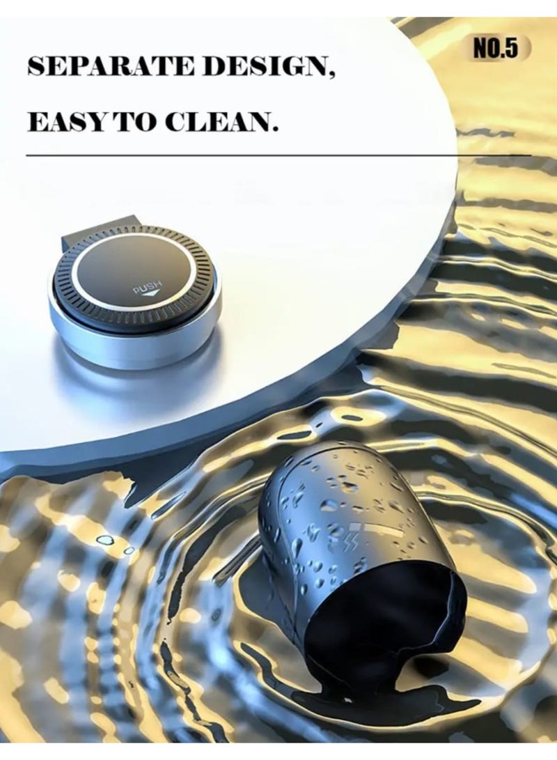 LDQ Car Ashtray Cup With Lid With LED Light Portable Detachable Car Ashtray Holder Ashtray Interior - Image 3