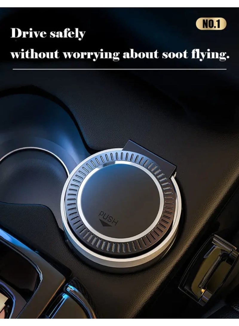 LDQ Car Ashtray Cup With Lid With LED Light Portable Detachable Car Ashtray Holder Ashtray Interior - Image 2