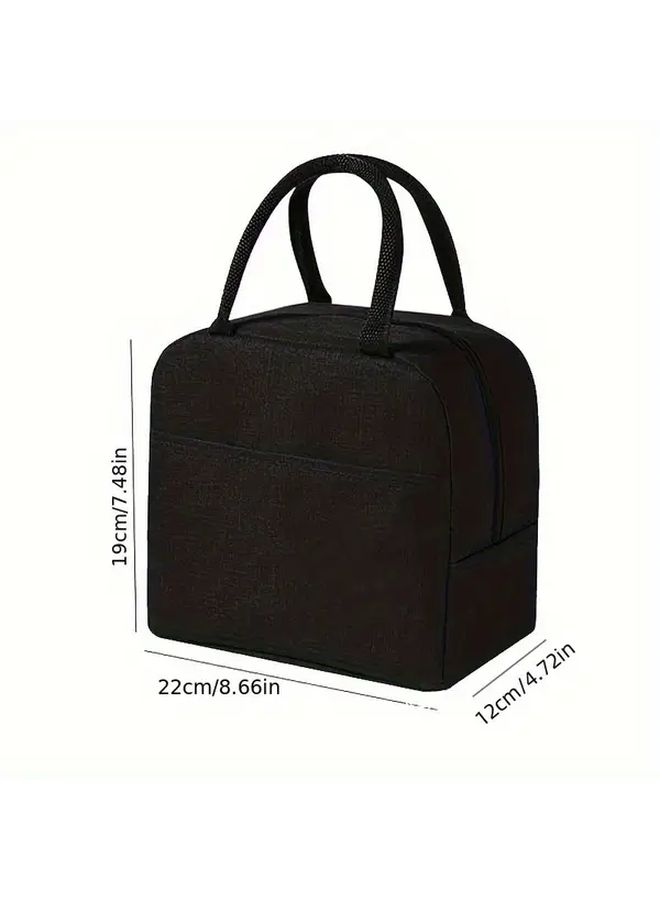 Pink Ins Style Fashion Lunch Bag Aluminum Foil Insulation Portable Large Capacity Office Workers Student Bento Bag Love Model Simple Trend Picnic Outdoor Family Essential Non Food Contact - Image 3