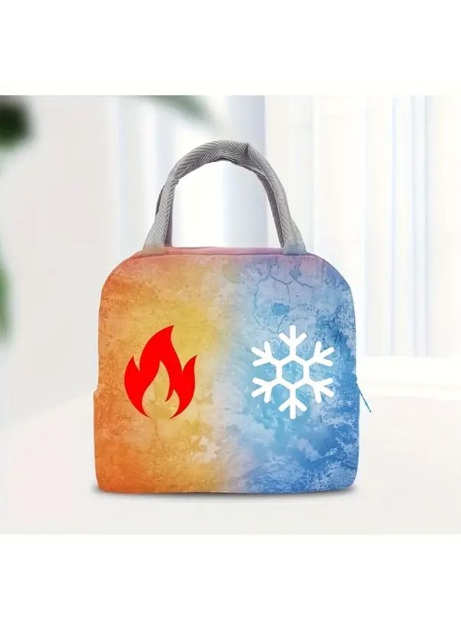 Pink Ins Style Fashion Lunch Bag Aluminum Foil Insulation Portable Large Capacity Office Workers Student Bento Bag Love Model Simple Trend Picnic Outdoor Family Essential Non Food Contact - Image 4