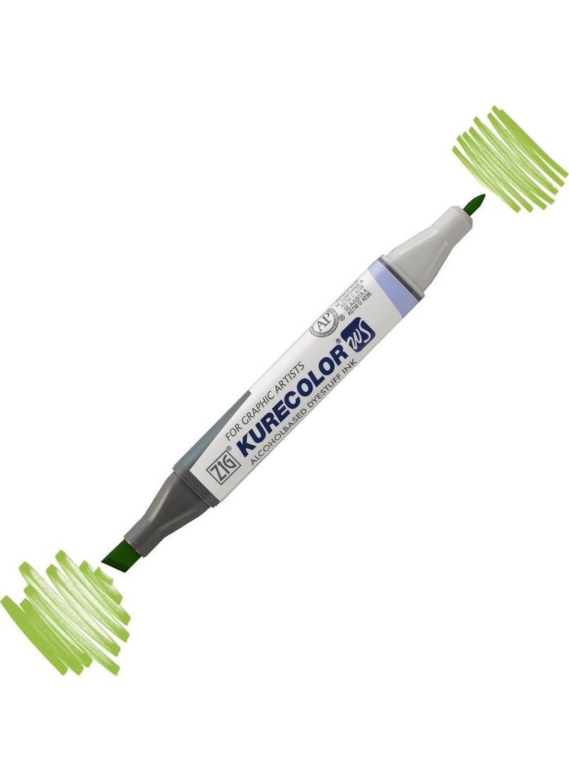 Zig Kurecolor KC3000 Twin S Marker Pen 504 Light Green  - Image 1