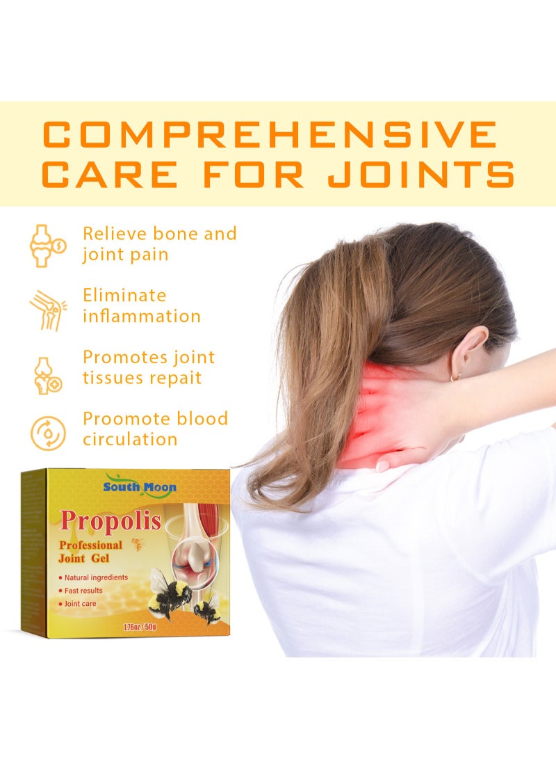 SYOSI 2PCS Bee Venom Propolis Joint Gel, Soothing Muscle & Joint Pain Relief Cream for Neck, Waist, Back, Hands, Feet & Legs - Image 5