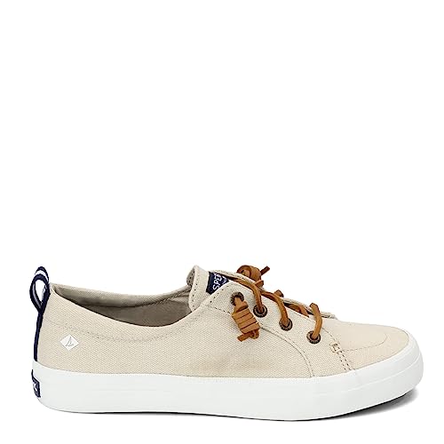 Sperry Womens Crest Vibe Linen Sneaker, Oat, 5.5 - Image 4