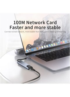 FPC Usb 8 In 1 Type C 3 1 To 4k HdTV Hub Adapter With Sd Tf Rj45 Card Reader Pd Fast Charge For Macbook Notebook Computer  - Image 4