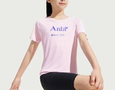 ANTA Kids Breathable Sports T-Shirt – Short Sleeve Running Tee