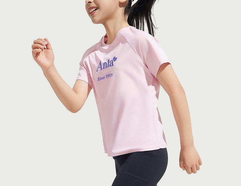 ANTA Kids Breathable Sports T-Shirt – Short Sleeve Running Tee - Image 4