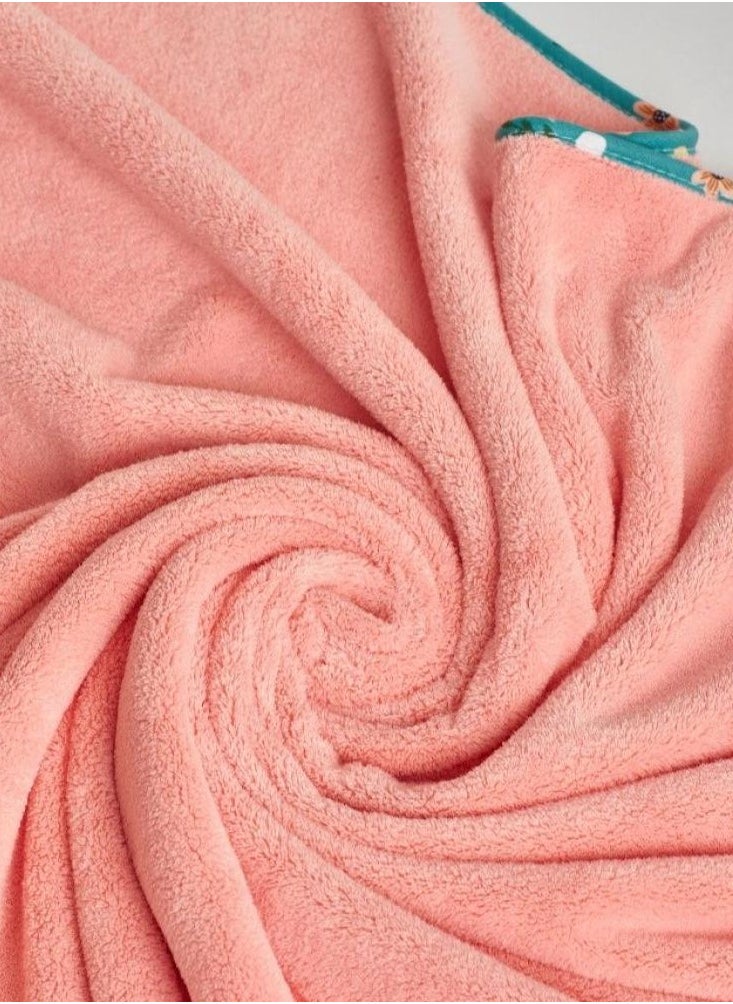 lanozan Large Bath Towel Size 180*90*3cm Pink  - Image 3