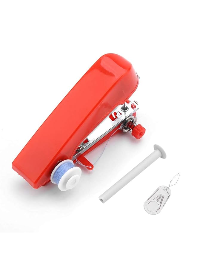 إيروريكس ماكينة خياطة يدوية صغيرة محمولة بحجم الجيب ماكينة خياطة غرز محمولة للاستخدام المنزلي والسفر - Image 1