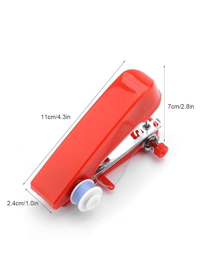 إيروريكس ماكينة خياطة يدوية صغيرة محمولة بحجم الجيب ماكينة خياطة غرز محمولة للاستخدام المنزلي والسفر - Image 4