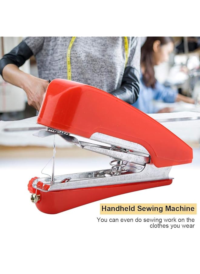 إيروريكس ماكينة خياطة يدوية صغيرة محمولة بحجم الجيب ماكينة خياطة غرز محمولة للاستخدام المنزلي والسفر - Image 2