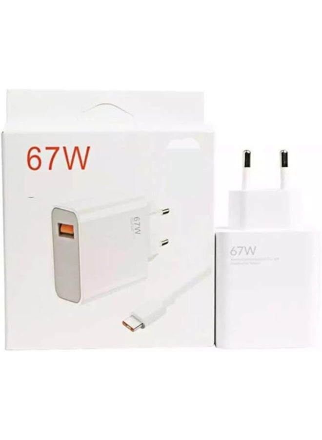 67W USB Type-C power adapter for 6 amp fast charging, compatible with Redmi Mi 1211 Ultra Note 9 10 11 Pro 20 with USB C cable - Image 4