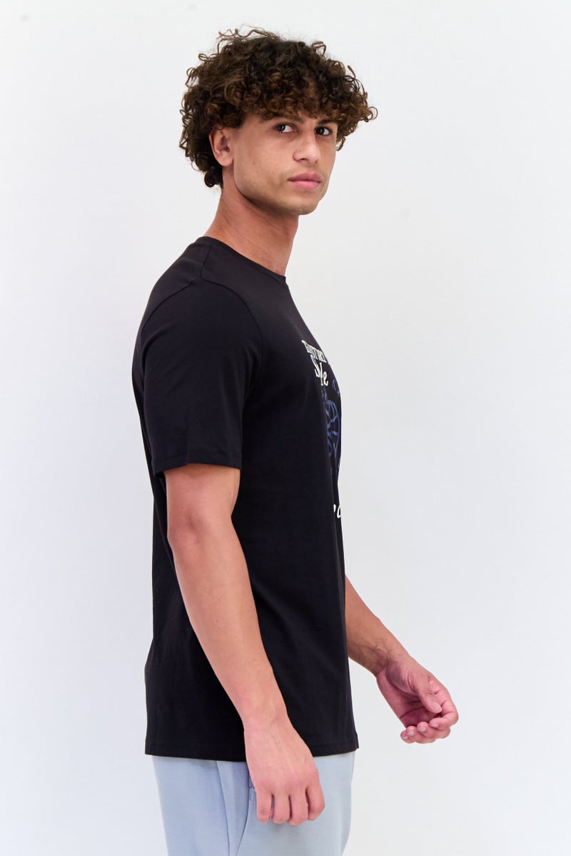 PUMA Men Sportswear Fit Short Sleeve Outdoor T-shirt, Black - Image 3