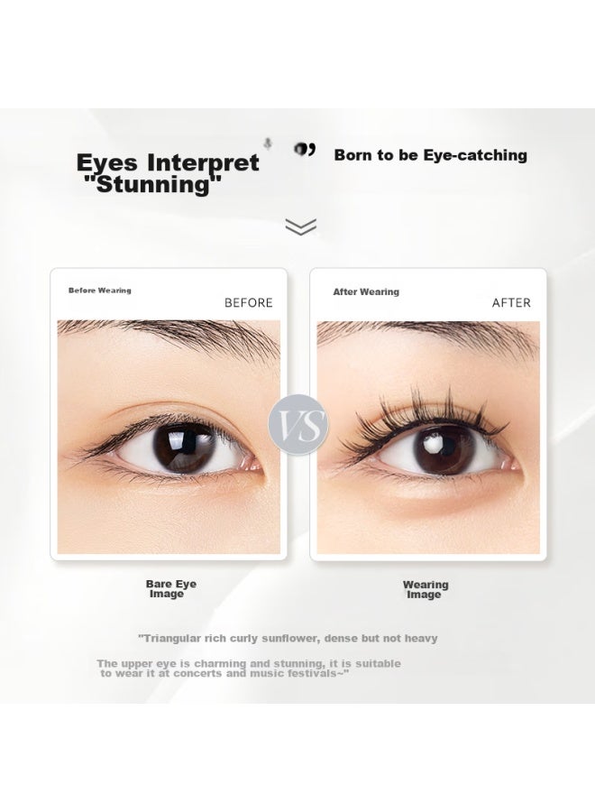 Wosado Natural Style الرموش الاصطناعية، Soft Silk Black 2.0، الرموش المغناطيسية، مظهر طبيعي، لا حاجة للصمغ، هدية - Image 3