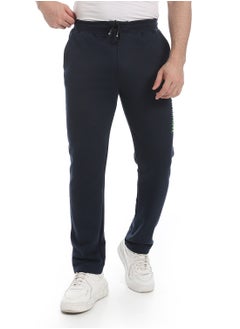 Andora Soft Printed Cotton Pants _ Navy  - Image 1