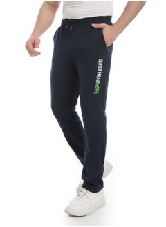 Andora Soft Printed Cotton Pants _ Navy  - Image 2