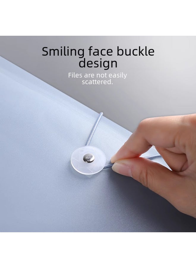 هاويماي ملف A4 لتخزين الكتب، حقيبة متعددة الطبقات لتخزين الأوراق والاختبارات، دفتر معلومات، لوازم طلابية ومكتبية بألوان موراندي - Image 3