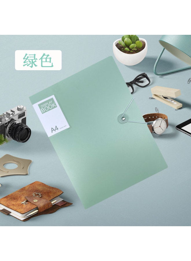 هاويماي ملف A4 لتخزين الكتب، حقيبة متعددة الطبقات لتخزين الأوراق والاختبارات، دفتر معلومات، لوازم طلابية ومكتبية بألوان موراندي - Image 1