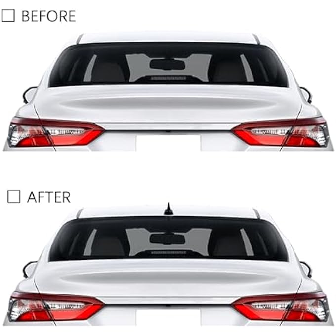 rayihni هوائي وهمي، لسيارة تويوتا كامري SE/LE (2007-2018)، زينة خارجية للسيارة، هوائيات تزيينية عالمية، L/LE/SE 2007-2018 (أسود) - Image 3