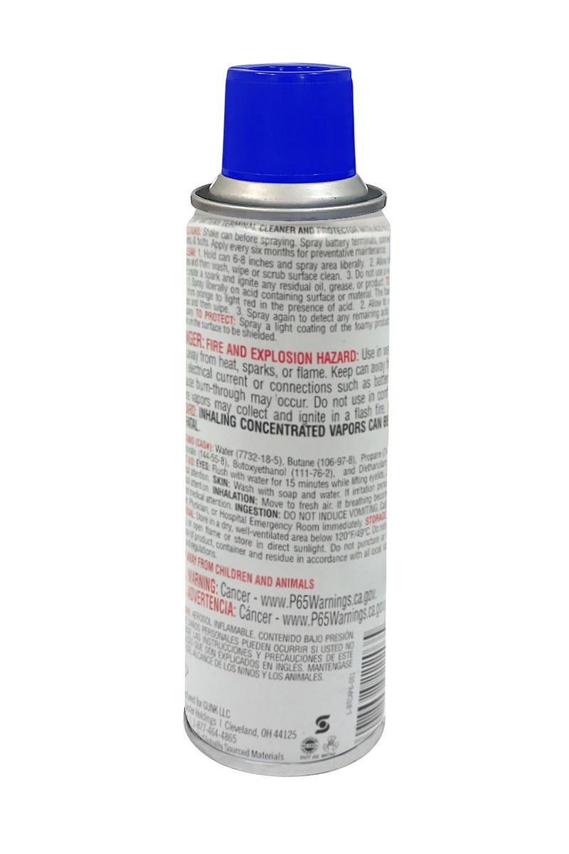 GUNK 2-in-1 Battery Terminal Cleaner & Protector Spray with Acid Indicator, 6 oz., for Automotive Car Battery Maintenance and Corrosion Prevention - Image 2