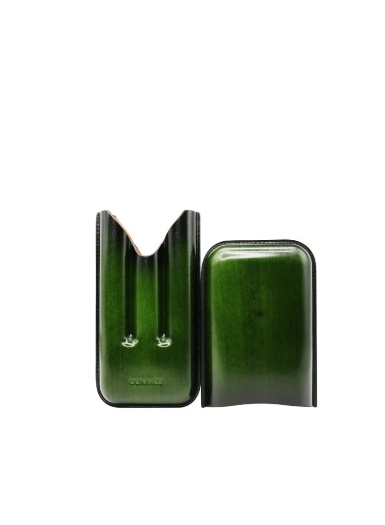 Hemingway Donatus Portable Leather Case with 3 Holder First Class Quality Travel Case Elegant Design Green - Image 2