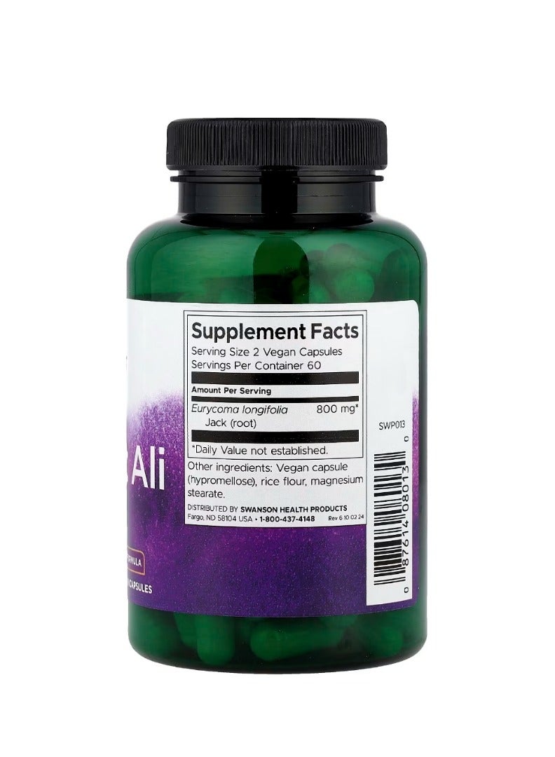 SWANSON Tongkat Ali 400 mg 120 Capsules - Image 2