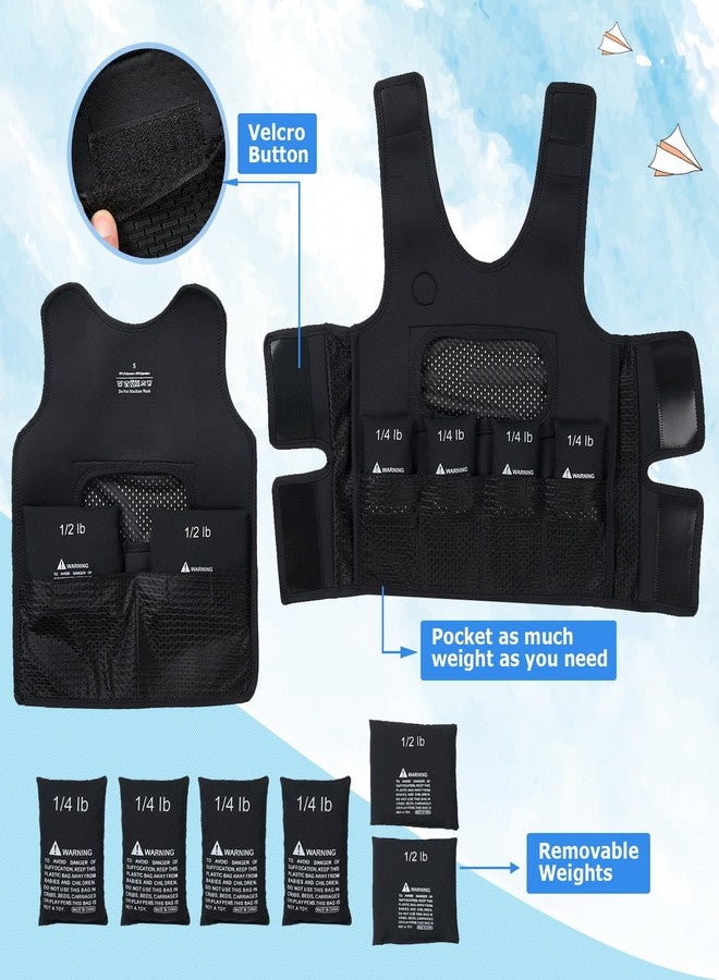TOPARCHERY Weighted Vest for Kids with Sensory Needs - Compression Vest for Children with SDP, ADHD, ADD, Sensory Overload - Kids Weighted Vest Includes Removable Weights - Image 3