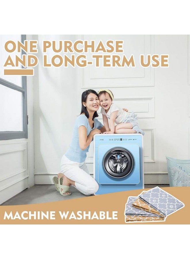 كولتيل وسادات التبول القابلة للغسل للكلاب - 4 عبوات من وسادات تدريب على استخدام المرحاض قابلة لإعادة الاستخدام ومضادة للماء ومضادة للانزلاق، وبطانات من الصوف للحيوانات الصغيرة والأرانب - Image 5