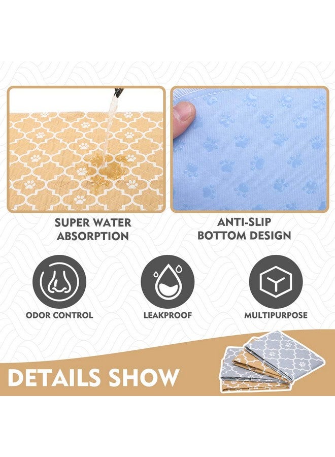 كولتيل وسادات التبول القابلة للغسل للكلاب - 4 عبوات من وسادات تدريب على استخدام المرحاض قابلة لإعادة الاستخدام ومضادة للماء ومضادة للانزلاق، وبطانات من الصوف للحيوانات الصغيرة والأرانب - Image 4