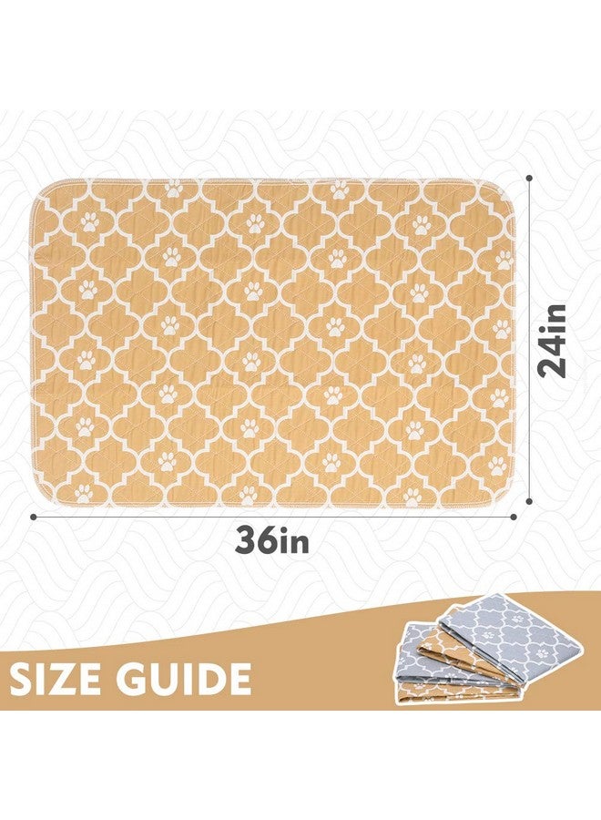 كولتيل وسادات التبول القابلة للغسل للكلاب - 4 عبوات من وسادات تدريب على استخدام المرحاض قابلة لإعادة الاستخدام ومضادة للماء ومضادة للانزلاق، وبطانات من الصوف للحيوانات الصغيرة والأرانب - Image 3