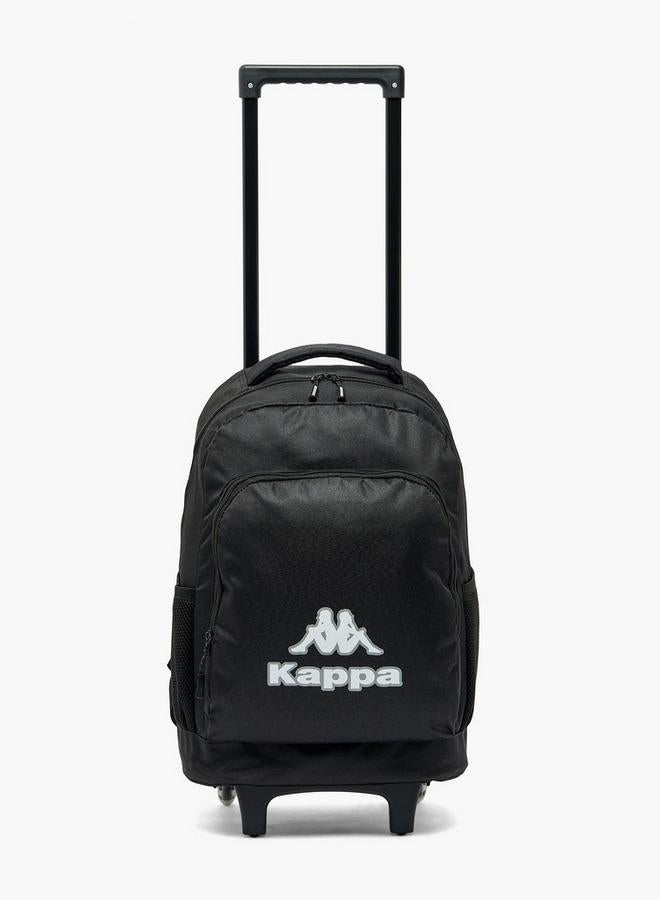 Kappa Logo Print 3-Piece School Trolley Bag Set For Kids 13 Years+ With Lunch Bag And Pencil Pouch - Image 5