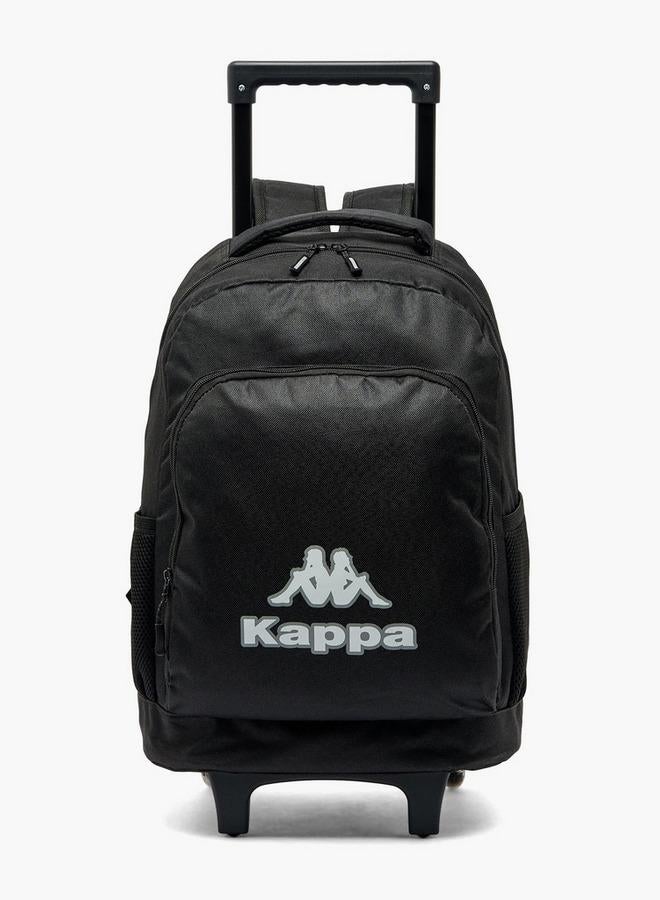 Kappa Logo Print 3-Piece School Trolley Bag Set For Kids 13 Years+ With Lunch Bag And Pencil Pouch - Image 4