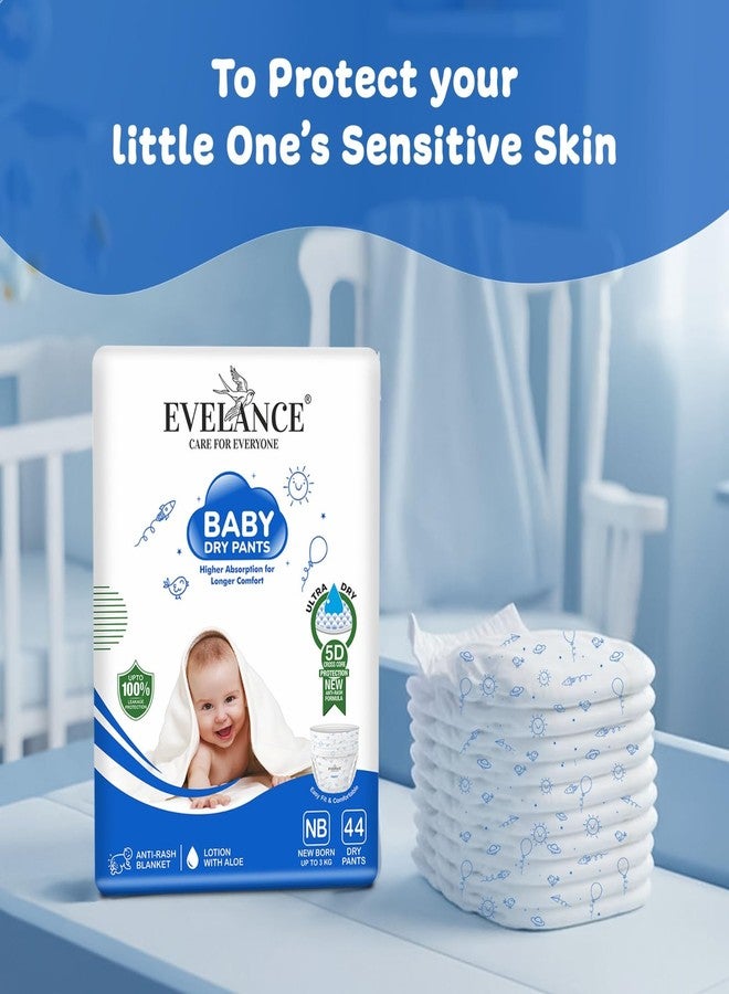 EVELANCE Baby Diaper Pants with Snug Fit, Ultra Soft Cottony Feel, Fast Absorption, and Anti-Leak Protection for All-Day Dryness | NB | 12-17 kg | 26 Count (XL) - Image 2