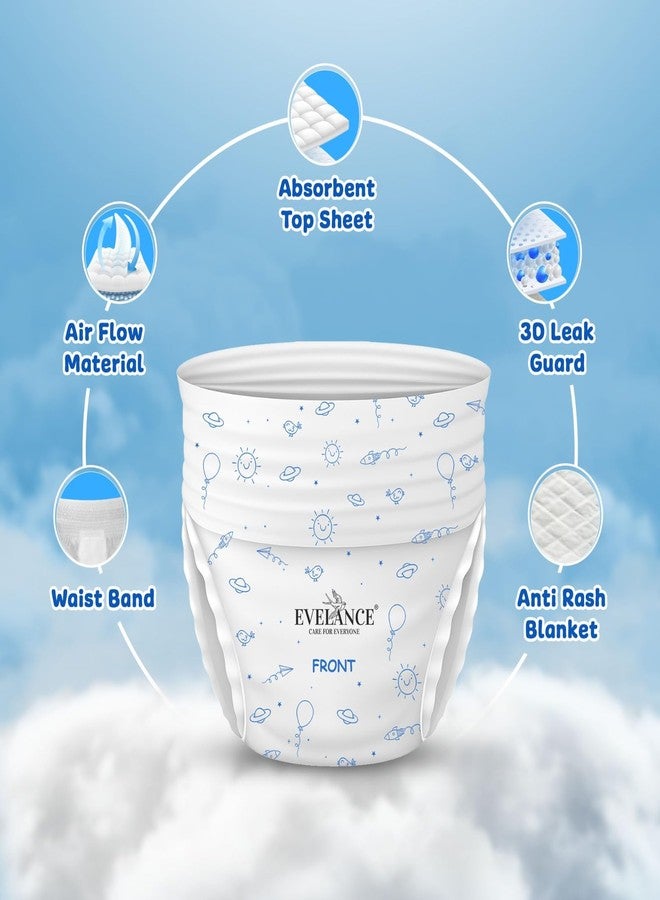 EVELANCE Baby Diaper Pants with Snug Fit, Ultra Soft Cottony Feel, Fast Absorption, and Anti-Leak Protection for All-Day Dryness | NB | 12-17 kg | 26 Count (XL) - Image 5
