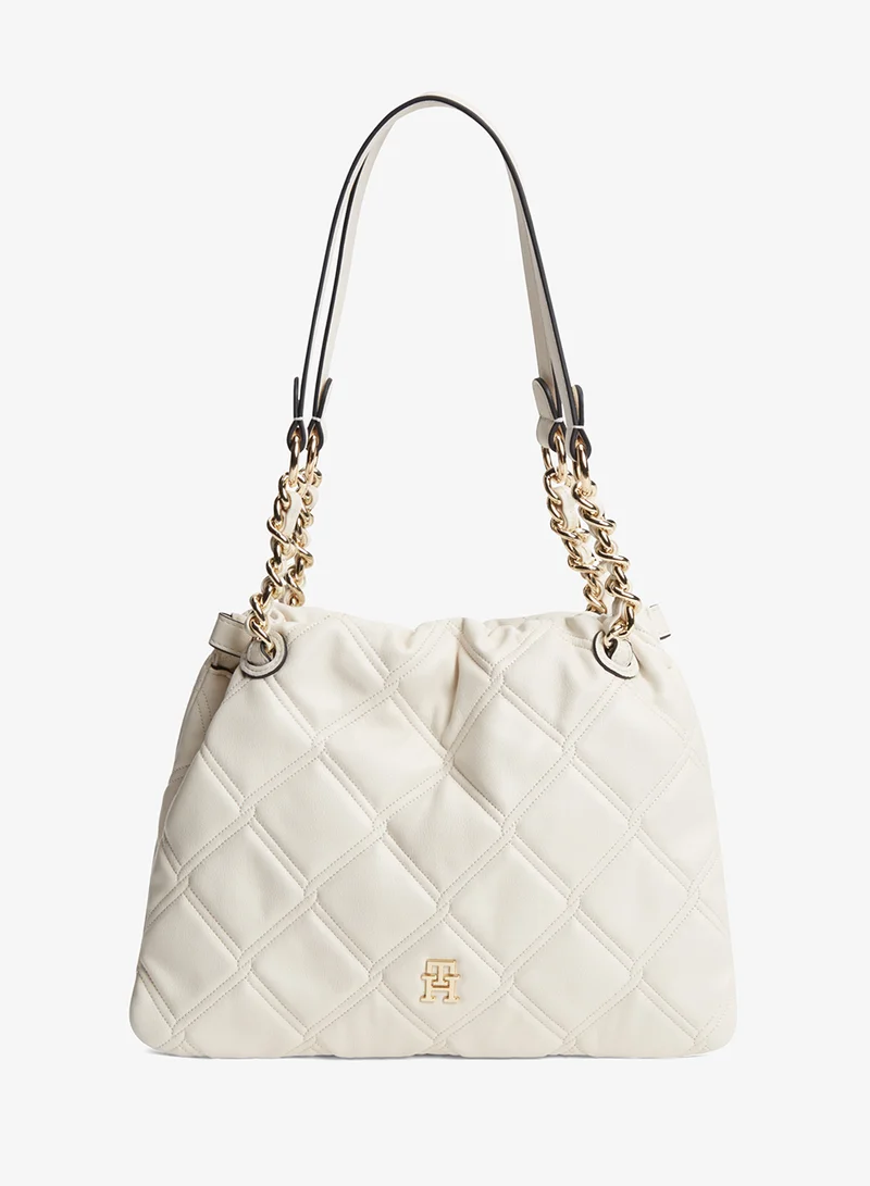 Monogram Quilted Tote Bag