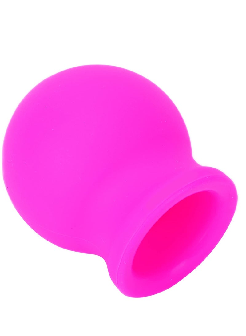 Excefore Soft Silicone Lip Plumper Device, Lip Makeup Lip Enhancement Device, Quickly Face Clean Massage Silicone Lip Pump With Brush (Pink) - Image 1