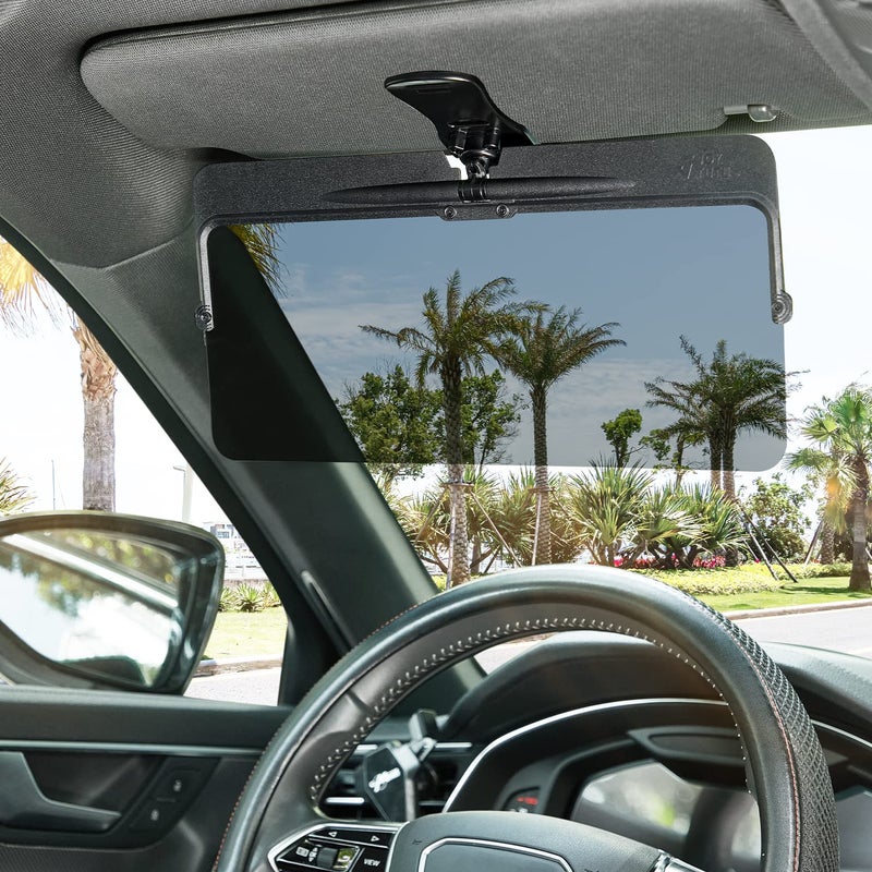 JOYTUTUS Sun Visor Extender for Car, Universal Anti-Glare Polarized Sun Visor Easy to Install, UV400 Visor Extension Protect from Glare/UV Ray/Stray Light, Safe Driving for Car - Image 1