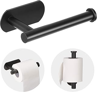 LAYUKI Self Adhesive Toilet Paper Roll Holder,Bathroom Toilet Paper Holder,Durable Self Adhesive,No Drilling,Matt - Image 1