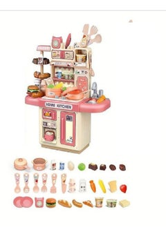 Generic Girls Plastic Kitchen Set Toy Pretend Play, Home Kitchen Toy, Mini Kitchen Toys Real Cooking Set for Kids  - Image 5