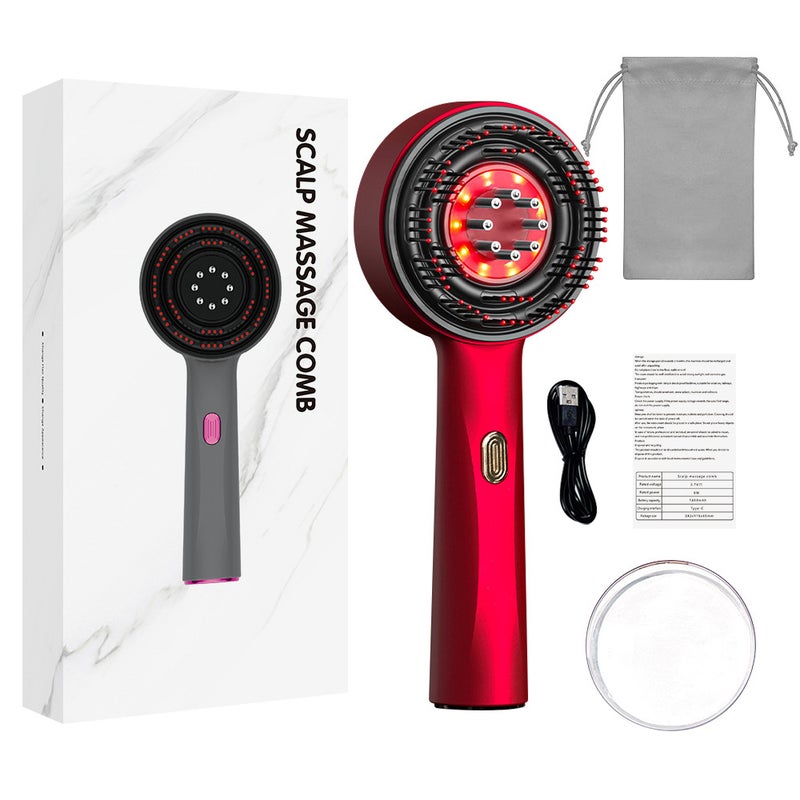 Electric Massage Comb Household Scalp Liquid Guide Comb Red Light Anti-Stripping Hair Care and Hair Care Multifunctional Massage Comb - Image 1