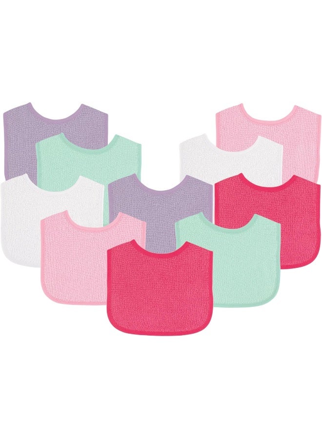 Luvable Friends Unisex Baby Cotton Terry Bibs - Image 1
