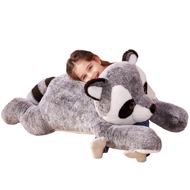 IKASA Giant Raccoon Stuffed Animal Plush ToyLarge Racoon 30 Cute Jumbo Soft ToysHuge Big Size Plushy Fluffy Fat Oversized PlushieGifts for Kids - Image 2
