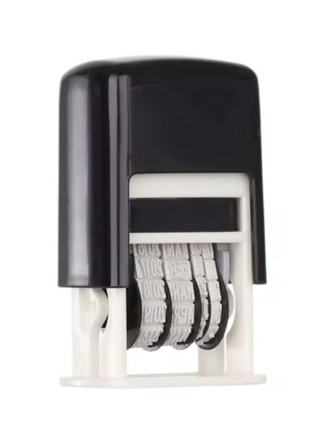 ACLIX Mini Date printer Economy Stamper Self-Inking Seal Stamp Great for Shipping Receiving Expiration and Due Dates Black - Image 1