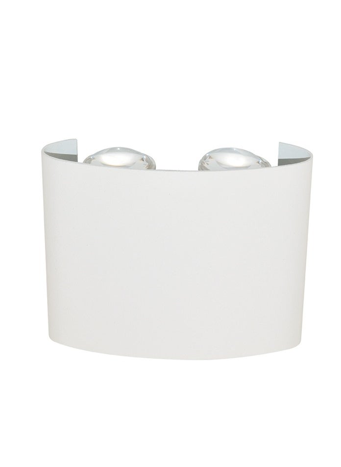 MODI 4*2W Modern LED Warm White Wall Light , IP65 Waterproof, 770lm, Up & Down Lighting - White  - Image 3